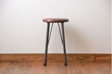 ラフジュオリジナル　鉄脚スツール(11)