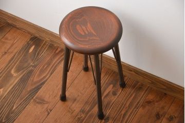 ラフジュオリジナル　鉄脚スツール(11)