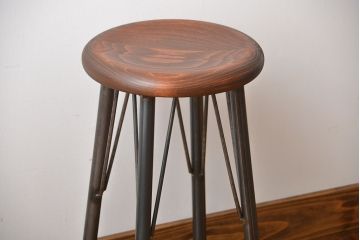 ラフジュオリジナル　鉄脚スツール(11)