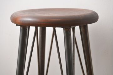 ラフジュオリジナル　鉄脚スツール(11)
