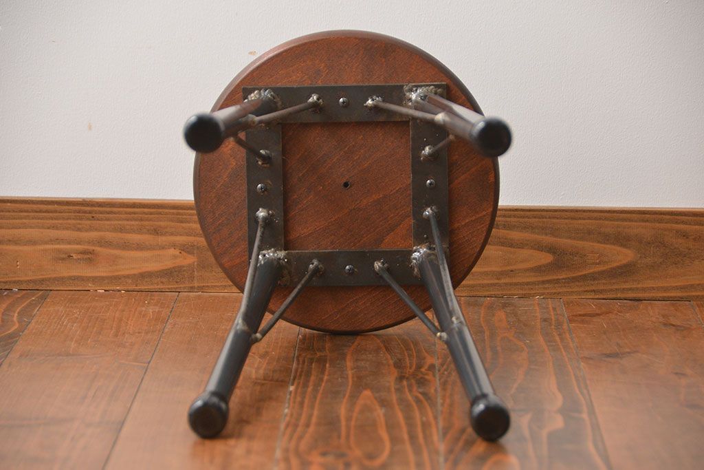 ラフジュオリジナル　鉄脚スツール(11)