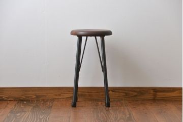 ラフジュオリジナル　鉄脚スツール(12)