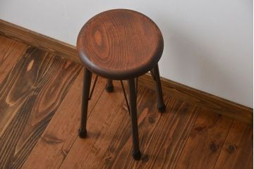 ラフジュオリジナル　鉄脚スツール(12)