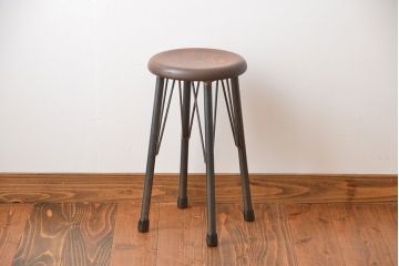 ラフジュオリジナル　鉄脚スツール(12)