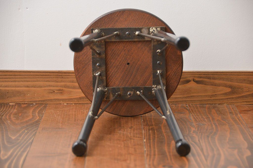 ラフジュオリジナル　鉄脚スツール(12)