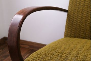 アンティーク家具　イギリスアンティーク　曲木の一人掛けソファ