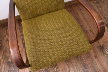 アンティーク家具　イギリスアンティーク　曲木の一人掛けソファ