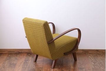 アンティーク家具　イギリスアンティーク　曲木の一人掛けソファ