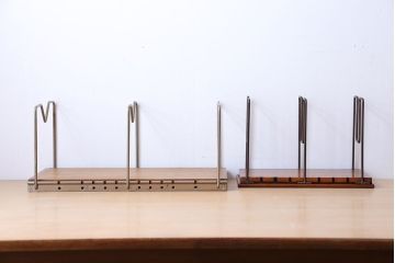 レトロ家具　昭和レトロ　本立て大小2個セット