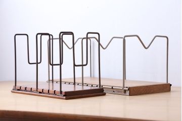 レトロ家具　昭和レトロ　本立て大小2個セット