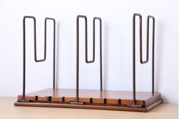 レトロ家具　昭和レトロ　本立て大小2個セット