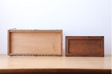 レトロ家具　昭和レトロ　本立て大小2個セット