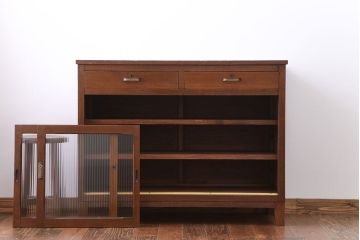 レトロ家具　昭和レトロ　お洒落なキッチンキャビネット