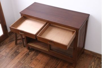 レトロ家具　昭和レトロ　お洒落なキッチンキャビネット