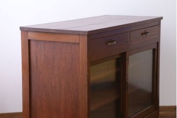 レトロ家具　昭和レトロ　お洒落なキッチンキャビネット