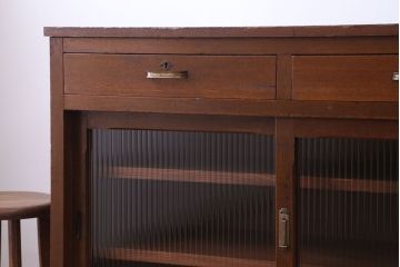 レトロ家具　昭和レトロ　お洒落なキッチンキャビネット