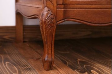 ヴィンテージ家具 フランスビンテージ 彫刻の美しいライティングビューロー