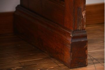 アンティーク家具　イギリスアンティーク　パイン材のチャーチベンチ