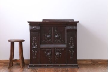 アンティーク家具　イギリスアンティーク　希少なエリザベスシンガーミシン
