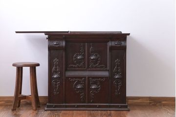 アンティーク家具　イギリスアンティーク　希少なエリザベスシンガーミシン
