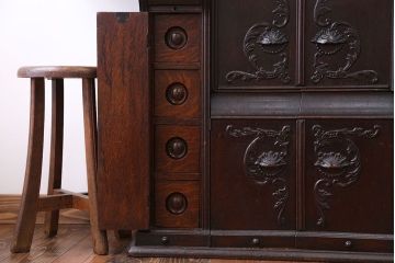 アンティーク家具　イギリスアンティーク　希少なエリザベスシンガーミシン