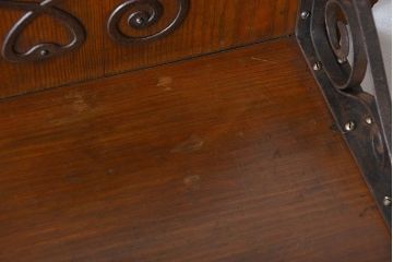 アンティーク家具　イギリスアンティーク　ウォールラック(壁掛け収納、吊戸棚)