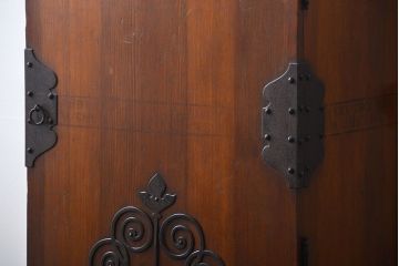 アンティーク家具　イギリスアンティーク　ウォールラック(壁掛け収納、吊戸棚)