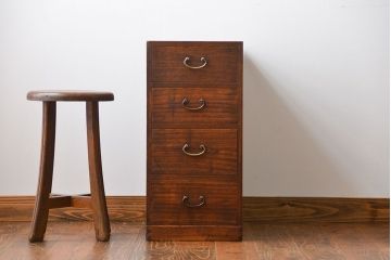 アンティーク家具　 古民具・骨董　桐材!4杯小引き出し
