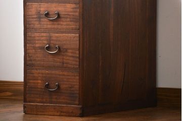 アンティーク家具　 古民具・骨董　桐材!4杯小引き出し