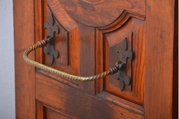 アンティーク家具　イギリスアンティーク　パイン材のチャーチベンチ(3)