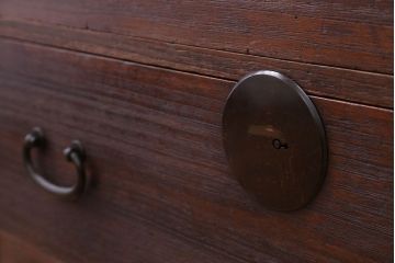 アンティーク家具　古民具・骨董　シンプルな時代箪笥ローボード(1)