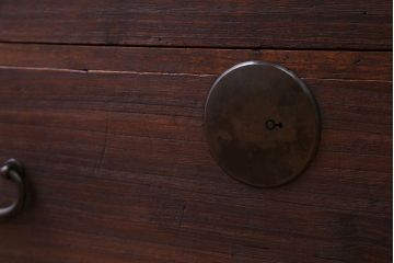 アンティーク家具　古民具・骨董　シンプルな時代箪笥ローボード(2)