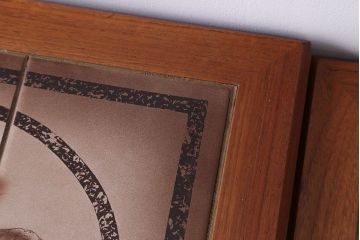 ヴィンテージ家具　天板タイル　北欧ビンテージ　バンビのネストテーブル