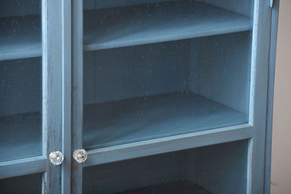 アンティーク家具　アンティークペイント　かわいい本箱