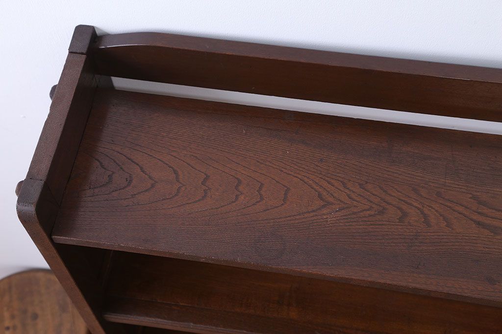 レトロ家具　昭和レトロ シンプルな楔(くさび)式本棚