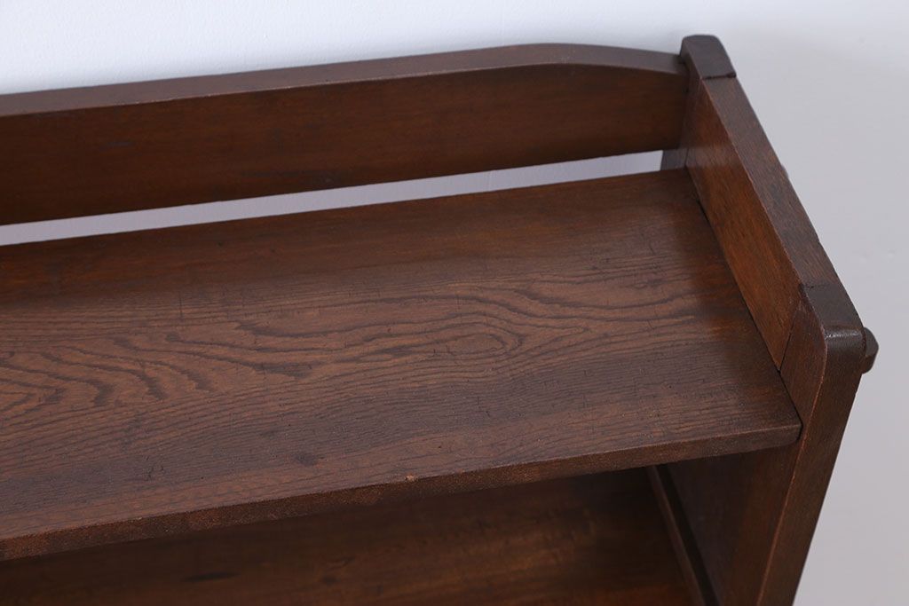 レトロ家具　昭和レトロ シンプルな楔(くさび)式本棚