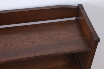 レトロ家具　昭和レトロ シンプルな楔(くさび)式本棚