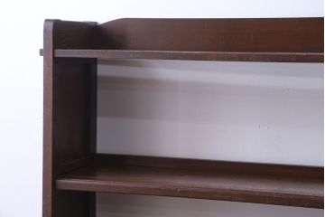 レトロ家具　昭和レトロ シンプルな楔(くさび)式本棚