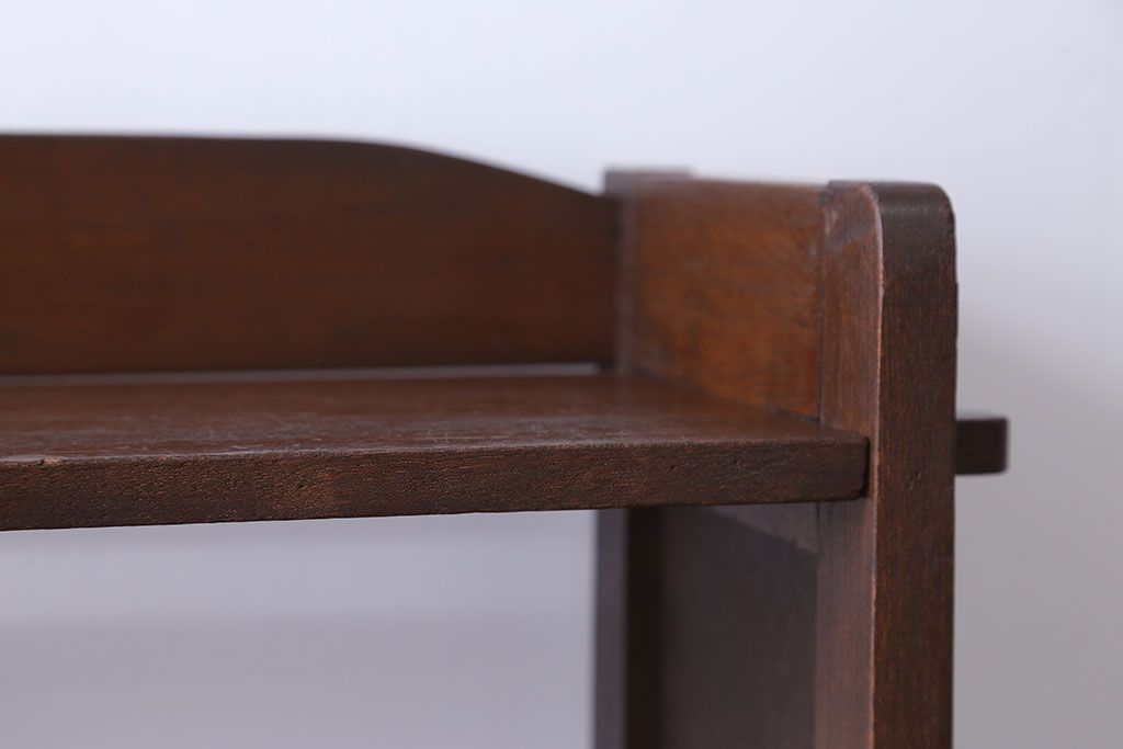 レトロ家具　昭和レトロ シンプルな楔(くさび)式本棚