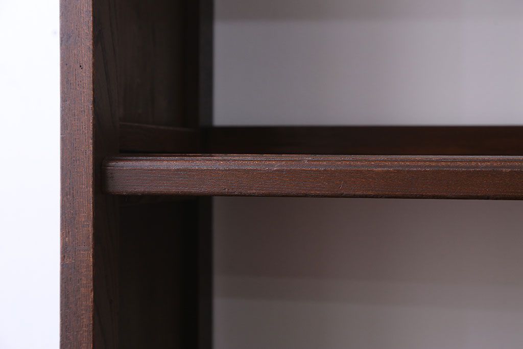 レトロ家具　昭和レトロ シンプルな楔(くさび)式本棚