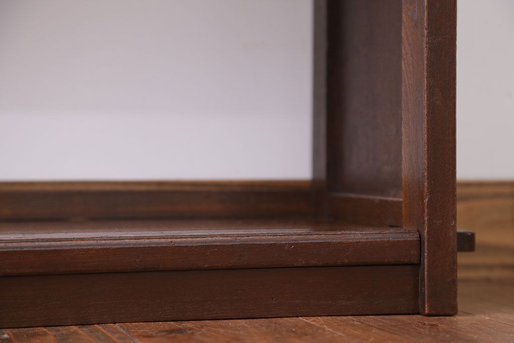 レトロ家具　昭和レトロ シンプルな楔(くさび)式本棚