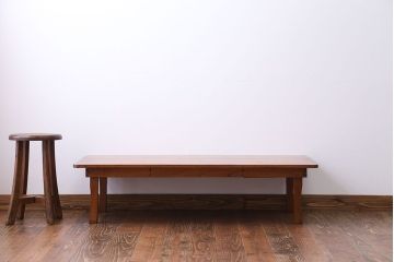 アンティーク家具　欅材　大きな角ちゃぶ台