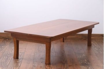 アンティーク家具　欅材　大きな角ちゃぶ台
