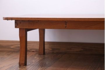 アンティーク家具　欅材　大きな角ちゃぶ台