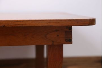 アンティーク家具　欅材　大きな角ちゃぶ台