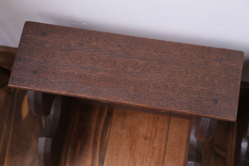 アンティーク雑貨　古民具・骨董　花台大小2台セット