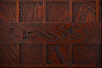 中古　欅の木目が美しい水屋箪笥(1)