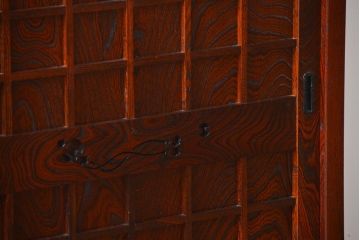 中古　欅の木目が美しい水屋箪笥(1)