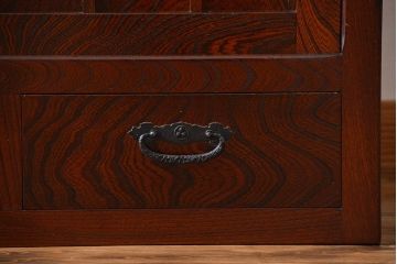 中古　欅の木目が美しい水屋箪笥(1)