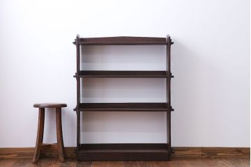 アンティーク家具　アンティーク　背の低い楔(くさび)式本棚